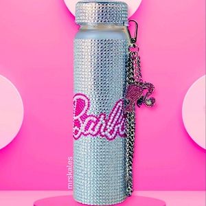 Barbie Rhinestone Water Bottle